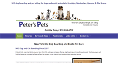 Desktop Screenshot of peterspets.com