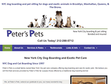 Tablet Screenshot of peterspets.com